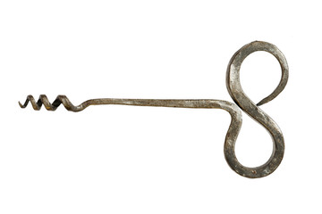 Handmade iron corkscrew