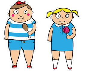 Fat overweight children