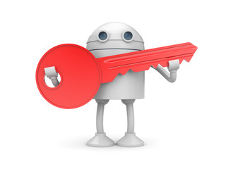 Fototapeta premium Robot with key