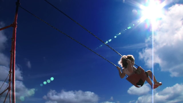 Little Girl Swing Set