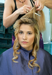 curling hair