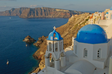 Oia village at Santorini island, Greece