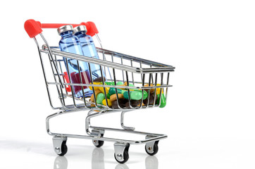 Shopping cart and medicine