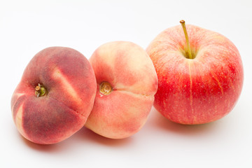 Apfel und Pfirsich