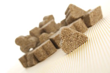 Lump sugar pile