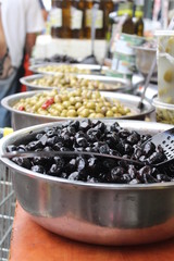 Onions on display at the market