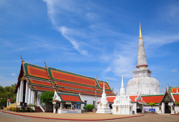 Ancient Pagoda in Wat Mahathat temple, Nakhon Si Thammarat ,Sout