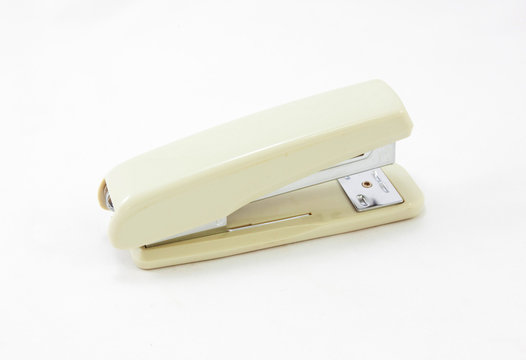 plastic stapler white