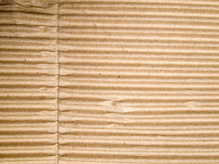 The surface of the brown corrugated