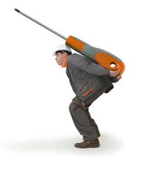 Bricolage - les outils adaptés - le tournevis géant