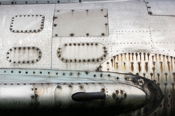 Close-up of rusty surface of aircraft © Joanna Parkinson