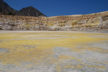 Stefanos volcano crater, Nisyros island