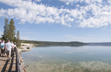Fototapeta premium Jezioro Yellowstone w stanie Wyoming w USA