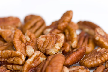 Pecan nuts isolated