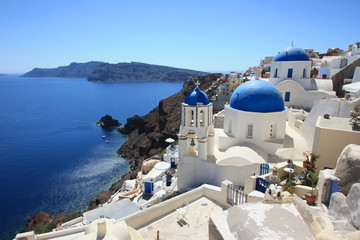 Fototapeta na wymiar Grecja - Santorini (Oia Church)