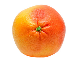 red grapefruit isolated on white background