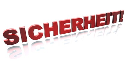 3D Schrift 3 - Sicherheit