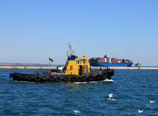 ships at sea