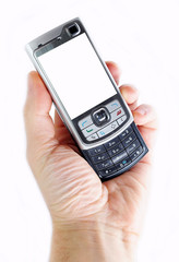 Mobile phone in hand