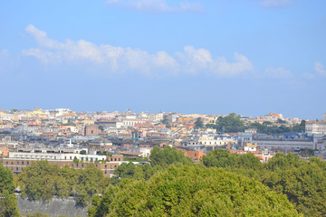 Fototapeta na wymiar Veduta di Roma dalla Terrazza dell'Angelo