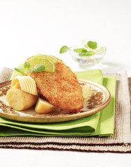 Fried fish and potatoes