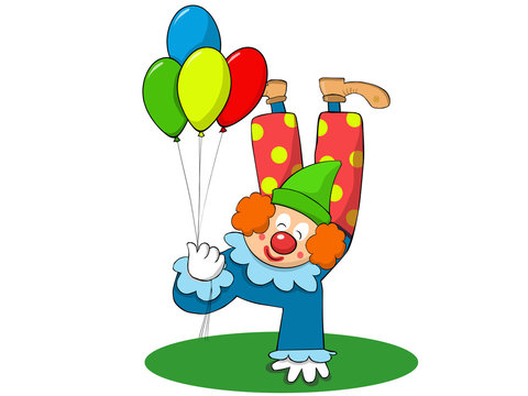 Clown acrobate