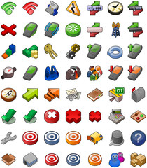 Wireless and Delivery icon set