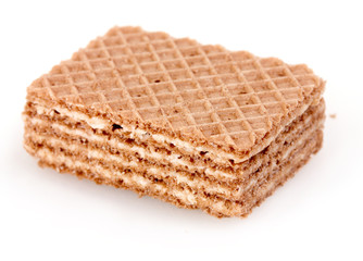 waffles isolated on white