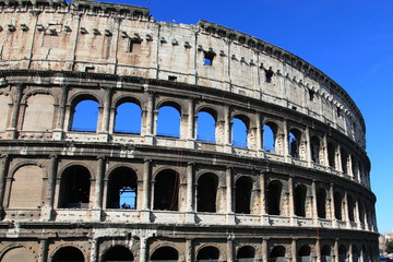 Colosseum, unesco world heritage in Rome, Italy