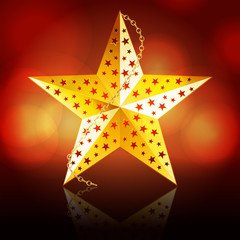 Gold Christmas star