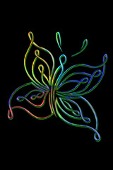 psychedelic butterfly