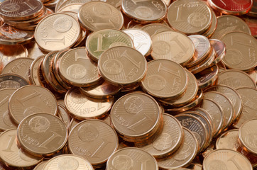 Monedas de un centimo.