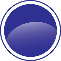 Circle blue sign blank