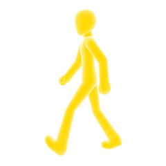 yellow person walking left A
