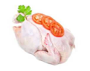 Raw chicken