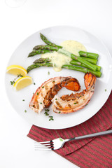 Grilled lobster tails