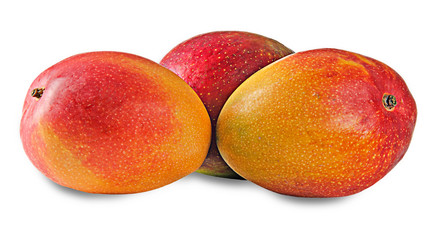 Mangoes isolated on white background
