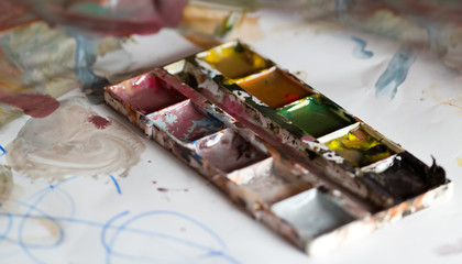 watercolor closeup