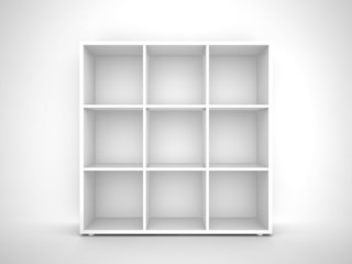 Empty bookshelf