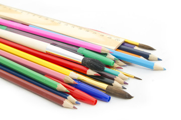colored pencils