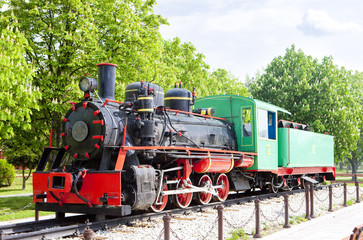 Fototapeta premium steam locomotive, Kostolac, Serbia