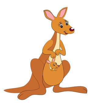 kangaroo with child