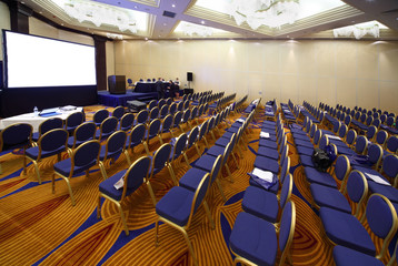 Empty conference hall