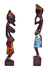 Wooden african figurine