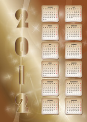 kalendarz_2012 - obrazy, fototapety, plakaty