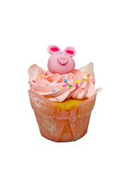 Cupcake isolated on a white background