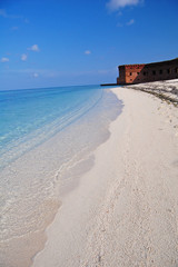 beach at dry tortugas national park, Florida