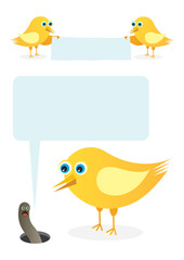Birds talk message