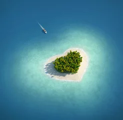 Paradise Island in the form of heart © Musicman80