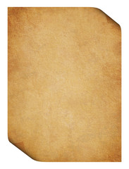 Parchment with folded corners
